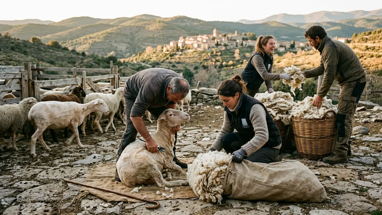 Intervention pédagogique de terrain sur la transhumance et l'élevage
